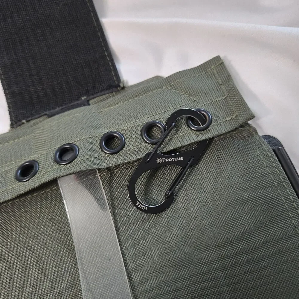 Flyboys FB1316 Kneeboard For Pilots with Eyelets & Clipboard Olive Green Velcro